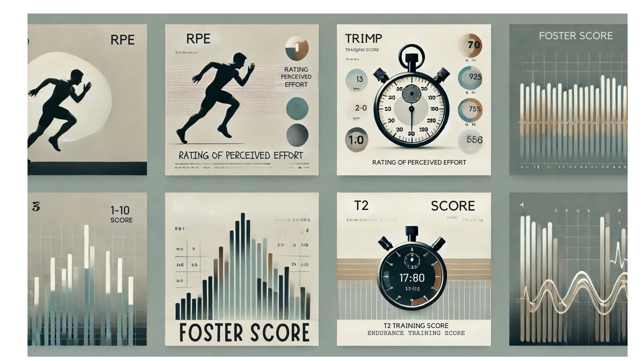 Training Load – Compare RPE, Foster, TRIMP and T2 (Endurance Training Score)