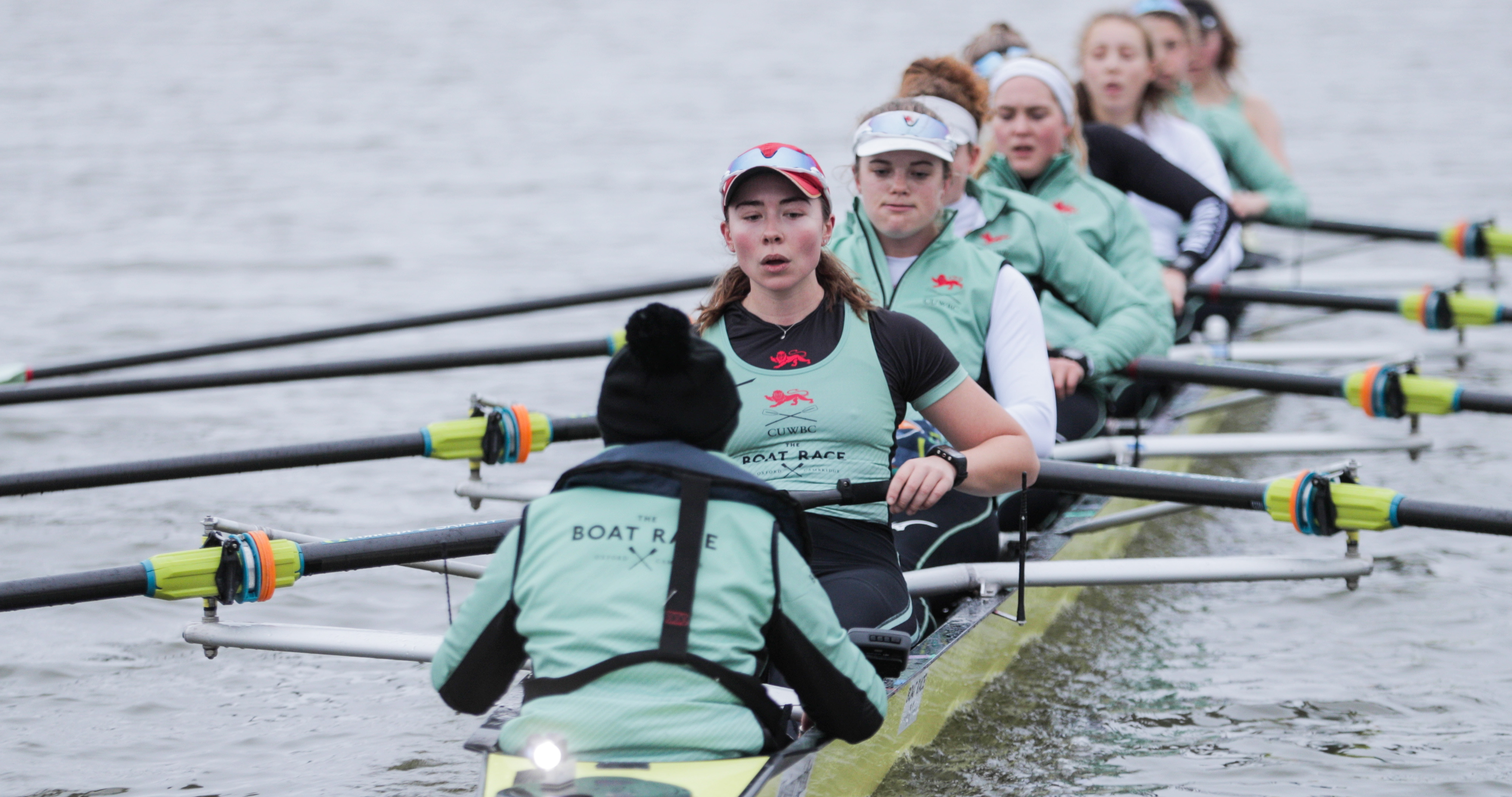 Cambridge University Women Rowing Training for the Boat Race (2020