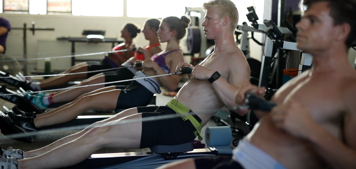 rower in a muscle